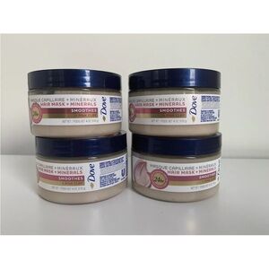 Dove Mineral Hair Mask Smoothes + Pink Clay (BUNDLE OF 4)